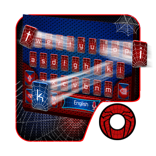 Amazing Red Blue Spider Keyboard icon