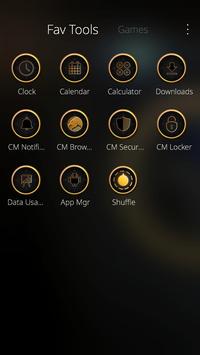 Luxury Clock CM Launcher Theme screenshot 3