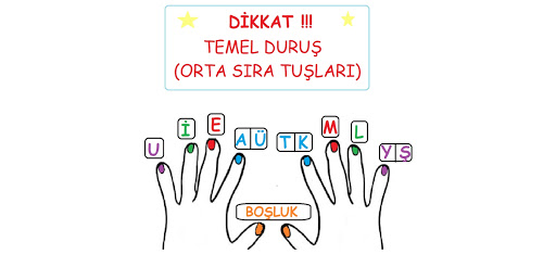 KLAVYE ÖĞRENİYORUM - F Klavye - On Parmak Metodu screenshot 4