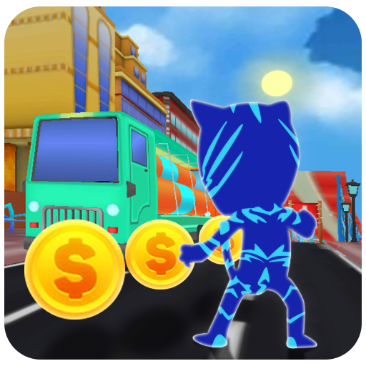 Subway Hero Masks :3D Adventure Run Blue Dash game icon