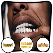 Fake Gold teeth Photo Editor أيقونة