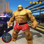 Fantastic Stone Giant Superhero Gangster Crime
