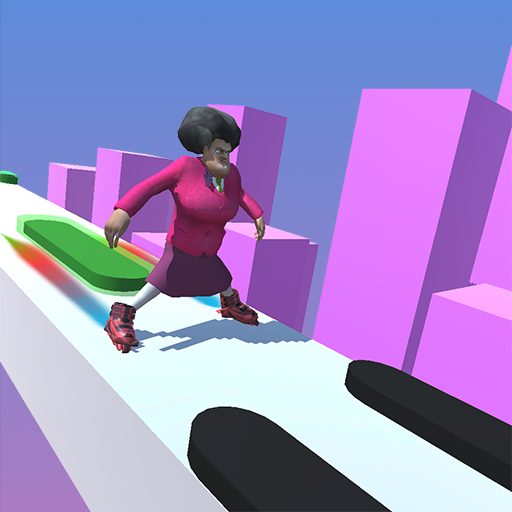 Scary Evil Teacher 3D: Sky Roller Skate Stunts icon