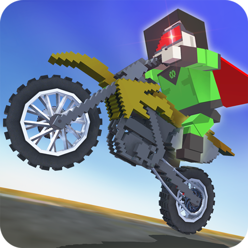 Blocky Superhero Moto Bike Sim icon