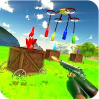 Real Bottle Shoot 3D- Expert Gun Shooting Game