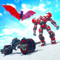 Flying Bat Bike Robot Games 3D