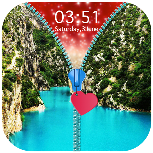 Beautiful Sight Zipper Lock Screen icon