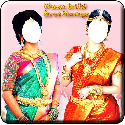 Women Bridal Saree Montage icon