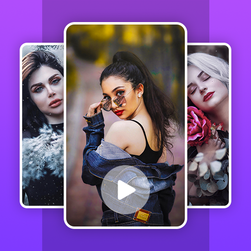 Photo video maker with music icon