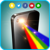 Color Flashlight Alert Call, LED Torch icon