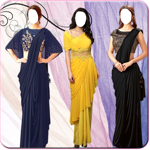 Women Stylish Sarees Photo Editor أيقونة