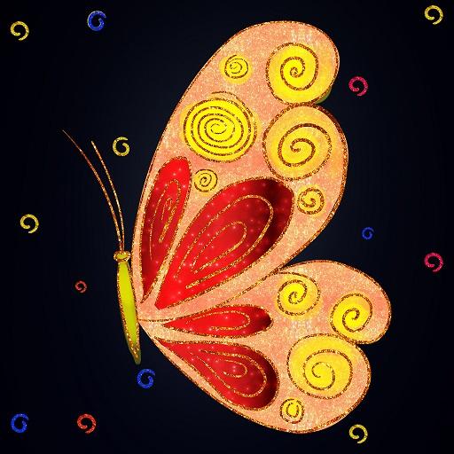 Draw Glitter Paint - Sparkly Drawing &amp; Coloring icon