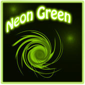Neon Green Style Clock icon