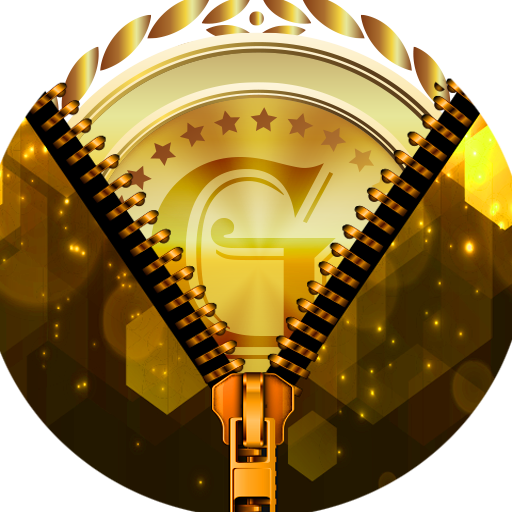 Golden Zipper Lock Screen icon