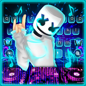 Neon DJ Music Keyboard Theme icon