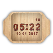 Wood Clock Live Wallpaper icon