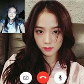 Black pink call : Fake Video Call icon