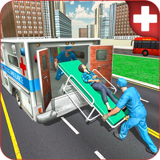 City Ambulance Rescue Squad-Red Cross Truck Driver icon