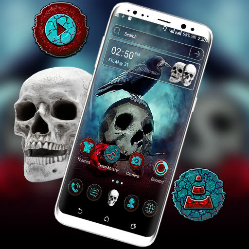 Skull Crow Launcher Theme icon