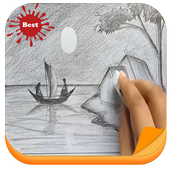 How to Draw Pencil Sketch in Steps icon