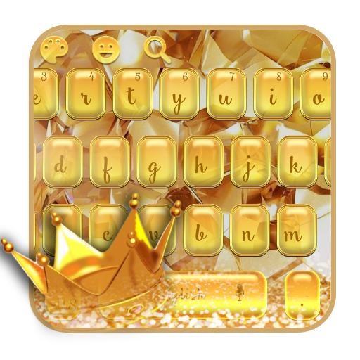 Teclado Coroa Dourada icon