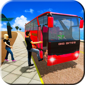 Offroad Tourist Bus Driver Uphill Coach Drive Sim icon