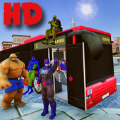 Superhero Passenger Bus Driving Simulation Game icon