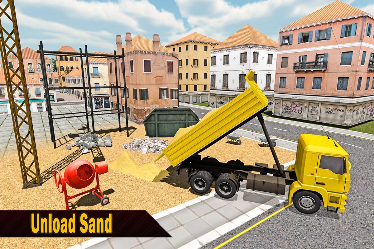 Sand Excavator Truck Sim 2017 screenshot 10