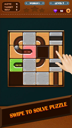 Unblock The Rolling Ball - Puzzle Games screenshot 1