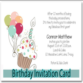 Birthday Invitation Card icon