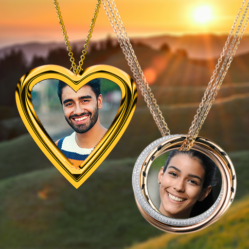 Locket Photo Frame Collage - Couple Love Locket icon