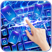 Lightning Blue Keyboard Theme أيقونة