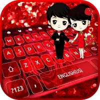 Sparkling Love Couple Keyboard on 9Apps
