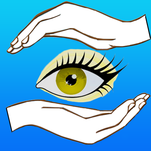 Eye Care and Eye Protector with blue light filter icon