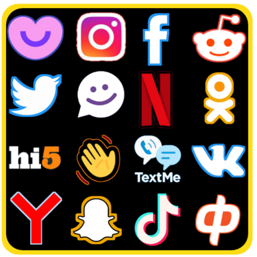 All social media and social networks in 1 App icon