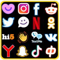 All social media and social networks in 1 App