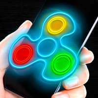 Fidget spinner néon lueur joke app on 9Apps