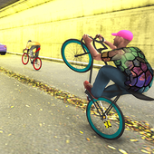 Racing in Bicycle icon