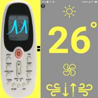 MIDEA AC remote 0-buton 0-sett