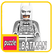 ikon Puzzle Lego White Batman