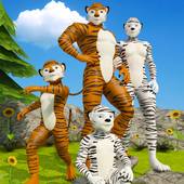 Virtual Tiger Happy Family Game: Mom Dad Simulator icon