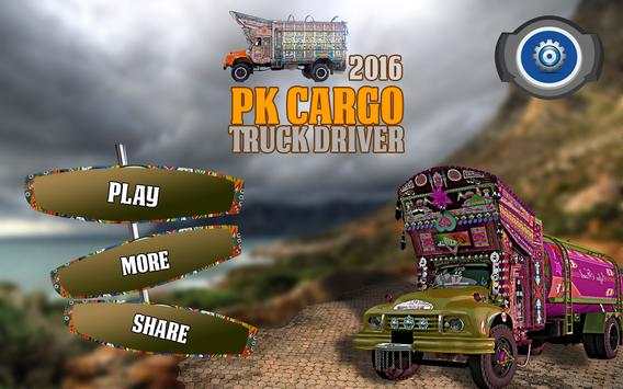 PK Cargo Truck Driver 2016 screenshot 1