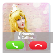 Princess Fake Call icon