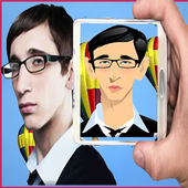 Cartoon photo editor icon