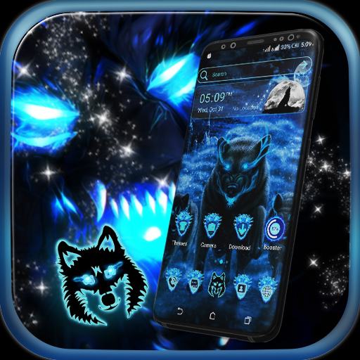 Blue Wolf Launcher Theme icon
