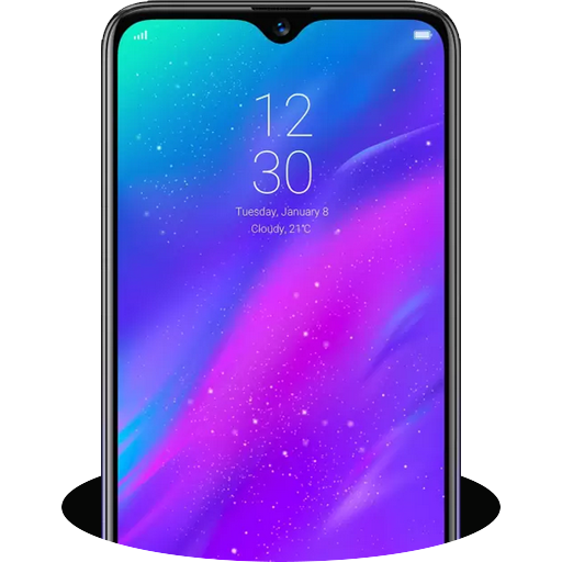 Theme Skin For Real Me 3   Iconpack &amp; Wallpapers icon