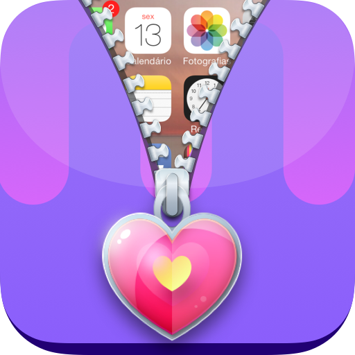 Zip lock screen wallpaper phone lock screen lock icon