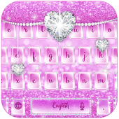 Rosy Glitter Keypad icon