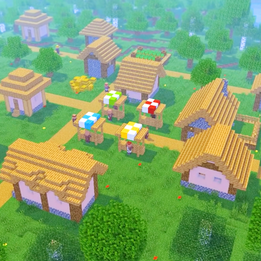 Craft Earth Forrest Pixelart icon