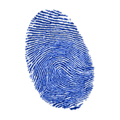 Fingerprint lock screen icon